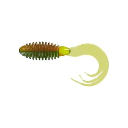 Bola 2 in. Ring Triple Tip Grub Green Weenie Fishing Lure, 10PK BO2983161